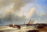 Shipping Off The Dutch Coast by Abraham Hulk Snr